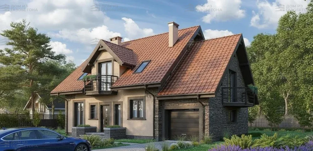 Проект Двухэтажный дом 14 на 10, 171 м2