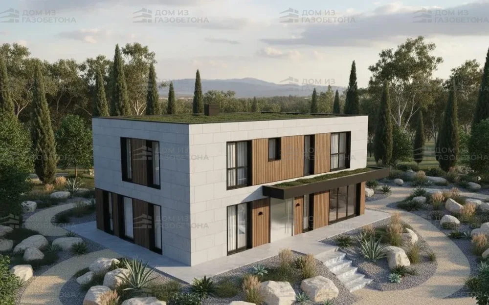 Проект Двухэтажный дом 18 на 16, 259 м2