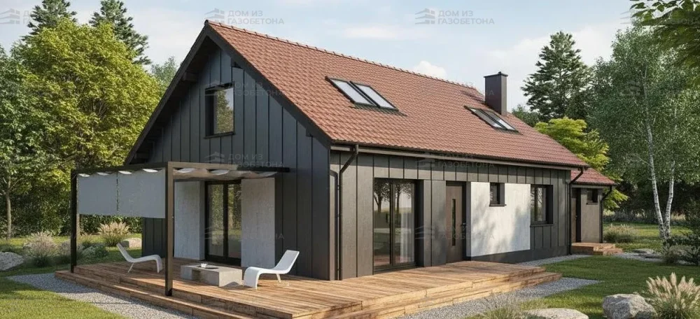 Проект Двухэтажный дом 17 на 9, 158 м2