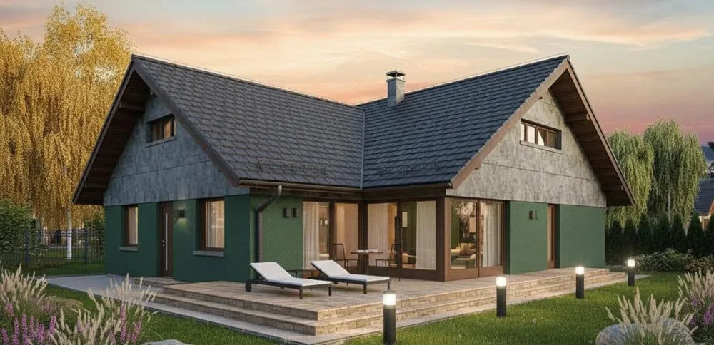 Проект Одноэтажный дом 12 на 19, 152 м2