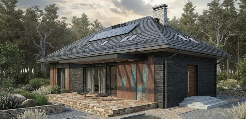 Проект Двухэтажный дом 12 на 12, 152 м2