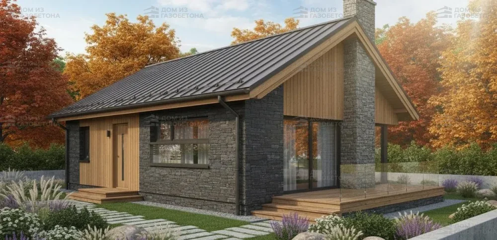 Проект Одноэтажный дом 12 на 10, 85 м2