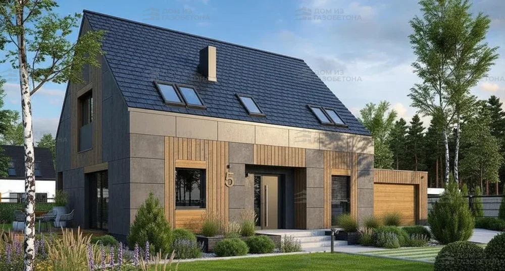 Проект Двухэтажный дом 15 на 11, 169 м2