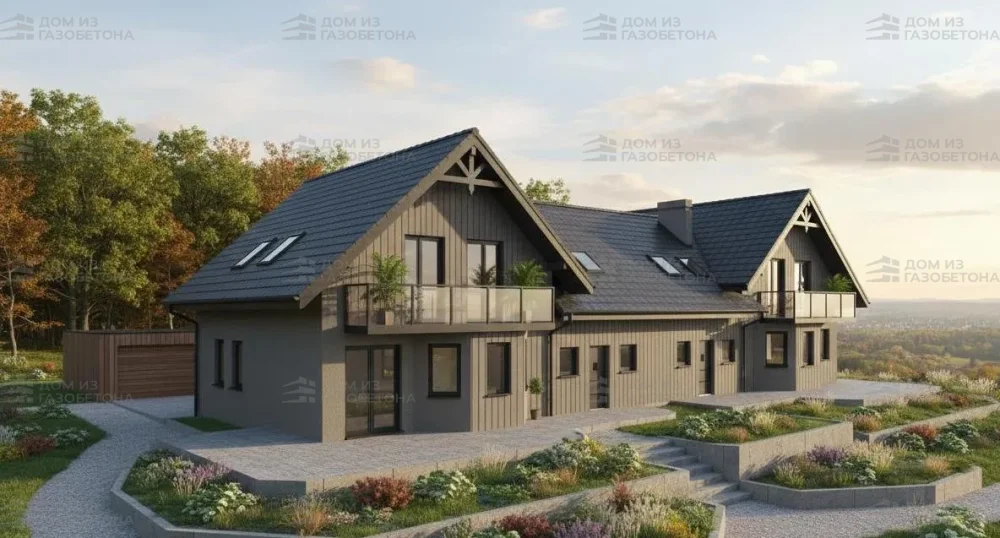 Проект Двухэтажный дом 28 на 10, 213 м2