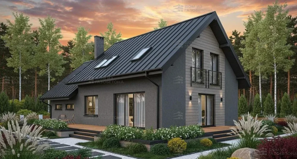 Проект Двухэтажный дом 16 на 10, 191 м2