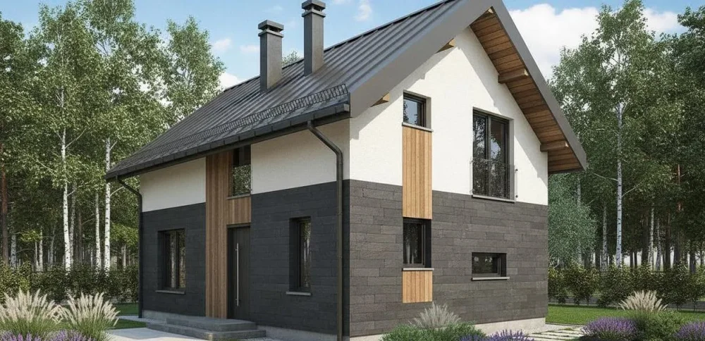 Проект Двухэтажный дом 8 на 11, 122 м2