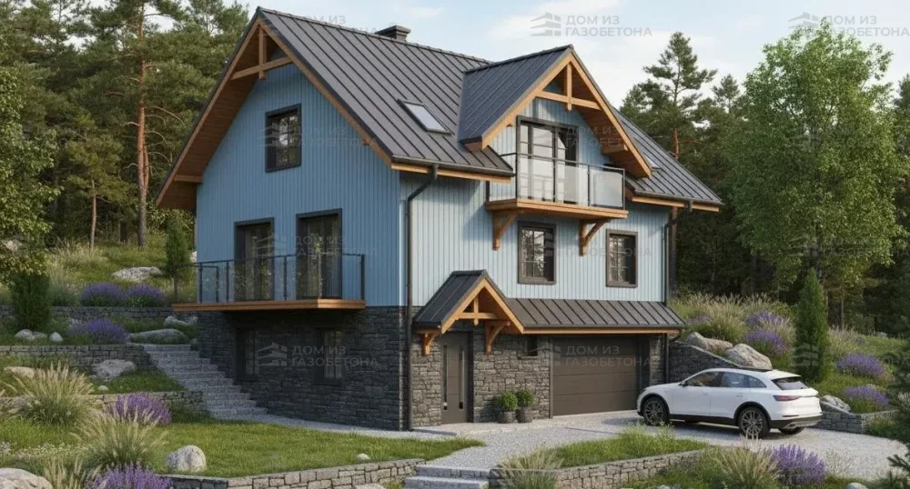 Проект Двухэтажный дом 11 на 9, 178 м2